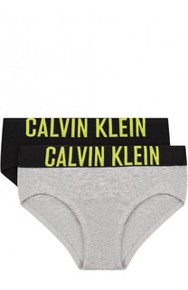 Комплект из двух хлопковых брифов с широкой резинкой Calvin Klein Underwear