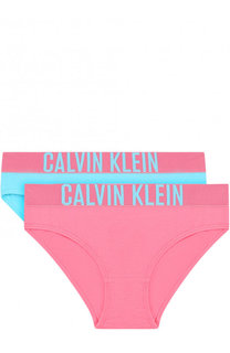 Комплект из двух трусов с логотипом бренда Calvin Klein Underwear