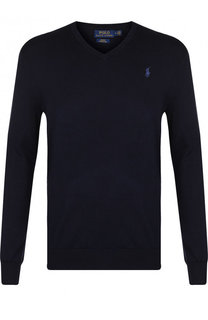 Хлопковый пуловер тонкой вязки Polo Ralph Lauren