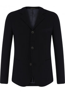 Однобортный шерстяной пиджак Giorgio Armani