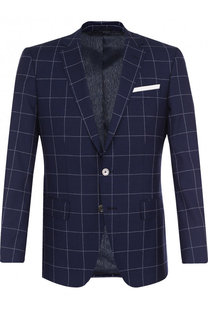 Однобортный шерстяной пиджак BOSS