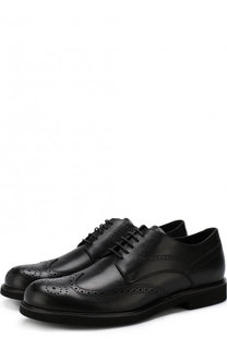 Кожаные дерби с брогированием Tod’s Tods