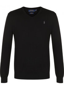 Хлопковый пуловер тонкой вязки Polo Ralph Lauren