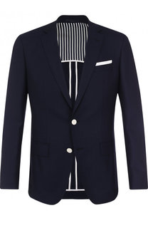 Однобортный шерстяной пиджак BOSS