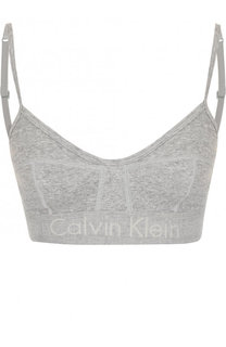 Хлопковый бюстгальтер с логотипом бренда Calvin Klein Underwear