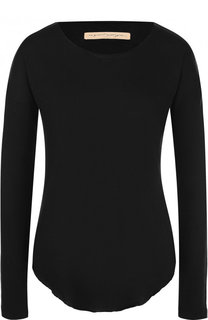 Однотонный лонгслив с круглым вырезом Raquel Allegra