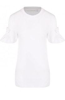 Однотонная хлопковая футболка Victoria, Victoria Beckham