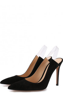 Замшевые туфли Eva на шпильке Gianvito Rossi