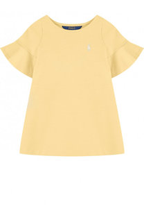 Хлопковое мини-платье А-силуэта Polo Ralph Lauren