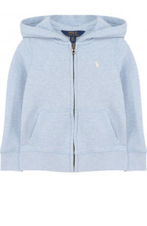 Хлопковый кардиган на молнии с капюшоном Polo Ralph Lauren