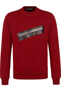 Хлопковый свитшот с принтом Dolce &amp; Gabbana