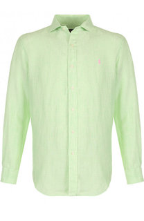Льняная рубашка с воротником кент Polo Ralph Lauren