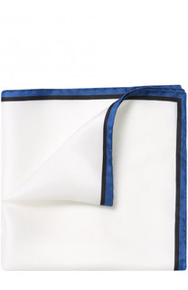 Шелковый платок с контрастным кантом Lanvin