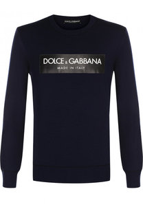 Шерстяной джемпер с принтом Dolce &amp; Gabbana