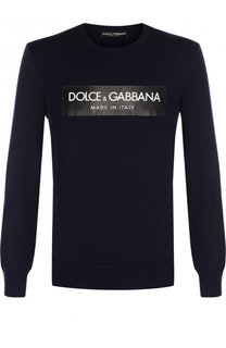 Шерстяной джемпер с принтом Dolce &amp; Gabbana