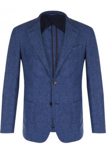 Однобортный льняной пиджак Ermenegildo Zegna