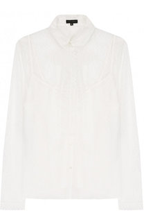 Прозрачная кружевная блуза с воротником аскот Escada