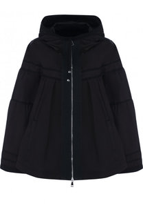 Однотонная куртка свободного кроя с капюшоном Moncler
