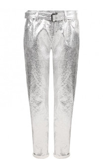 Укороченные брюки из смеси хлопка и льна Tom Ford