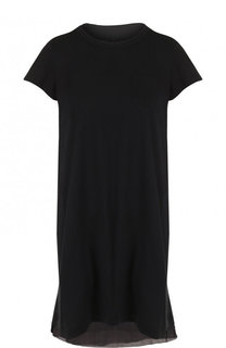 Хлопковое мини-платье свободного кроя Sacai