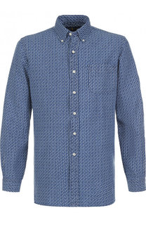 Льняная рубашка с воротником button down Polo Ralph Lauren