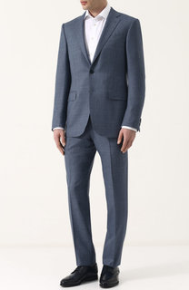 Костюм из смеси шерсти и льна с шелком Ermenegildo Zegna