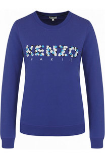 Хлопковый свитшот с логотипом бренда Kenzo