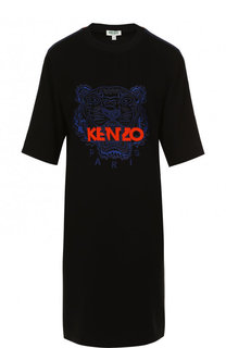 Платье-футболка с логотипом бренда Kenzo