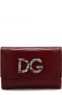 Кожаный кошелек с клапаном и логотипом бренда Dolce &amp; Gabbana