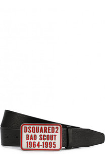Кожаный ремень с металлической пряжкой Dsquared2