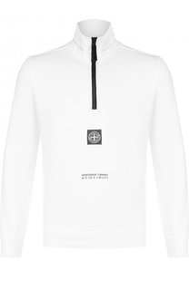 Хлопковый джемпер с воротником стойкой Stone Island