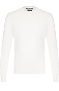 Однотонный хлопковый джемпер Tom Ford
