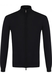 Кардиган из смеси шерсти и кашемира на молнии Ermenegildo Zegna