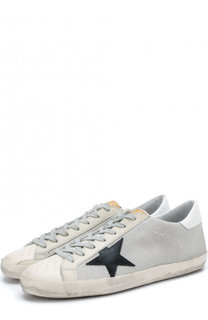 Текстильные кеды SuperStar с кожаной отделкой Golden Goose Deluxe Brand
