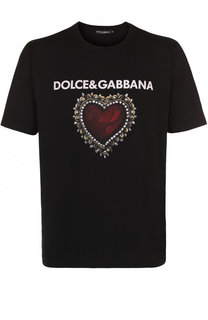 Хлопковая футболка с принтом Dolce &amp; Gabbana