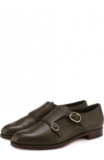 Кожаные монки с двумя ремешками Santoni