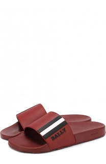 Резиновые шлепанцы с логотипом бренда Bally