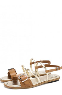 Кожаные сандалии с ремешками Tod’s Tods
