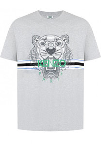 Хлопковая футболка с принтом Kenzo