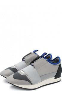 Комбинированные кроссовки Race с эластичной лентой Balenciaga