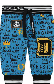 Хлопковые джоггеры с принтом Dolce &amp; Gabbana