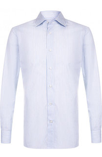 Хлопковая сорочка с воротником кент Ermenegildo Zegna