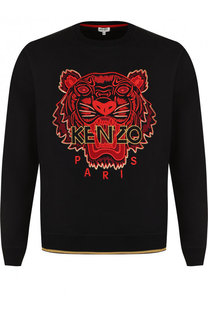 Хлопковый свитшот с аппликацией Kenzo