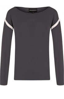 Пуловер из вискозы с круглым вырезом Emporio Armani
