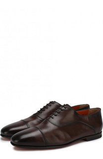 Классические кожаные оксфорды Santoni