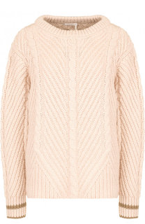 Пуловер фактурной вязки с круглым вырезом See by Chloé