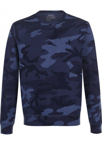 Хлопковый свитшот с логотипом бренда Polo Ralph Lauren