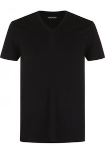 Однотонная футболка с V-образным вырезом Tom Ford