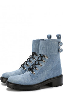 Байкеры Cartel из денима на шнуровке Balmain