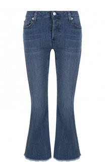 Укороченные расклешенные джинсы с потертостями MICHAEL Michael Kors